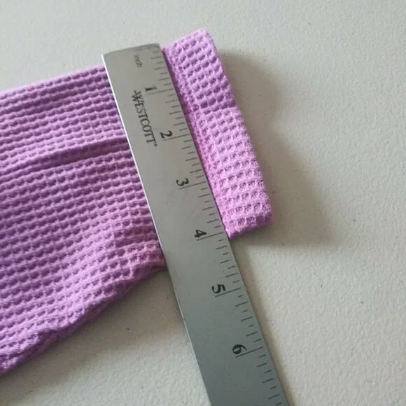 Terra & Sky women's size 1X violet waffle knit sweater - Picture 9 of 15